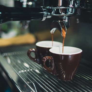 close up of coffee cup