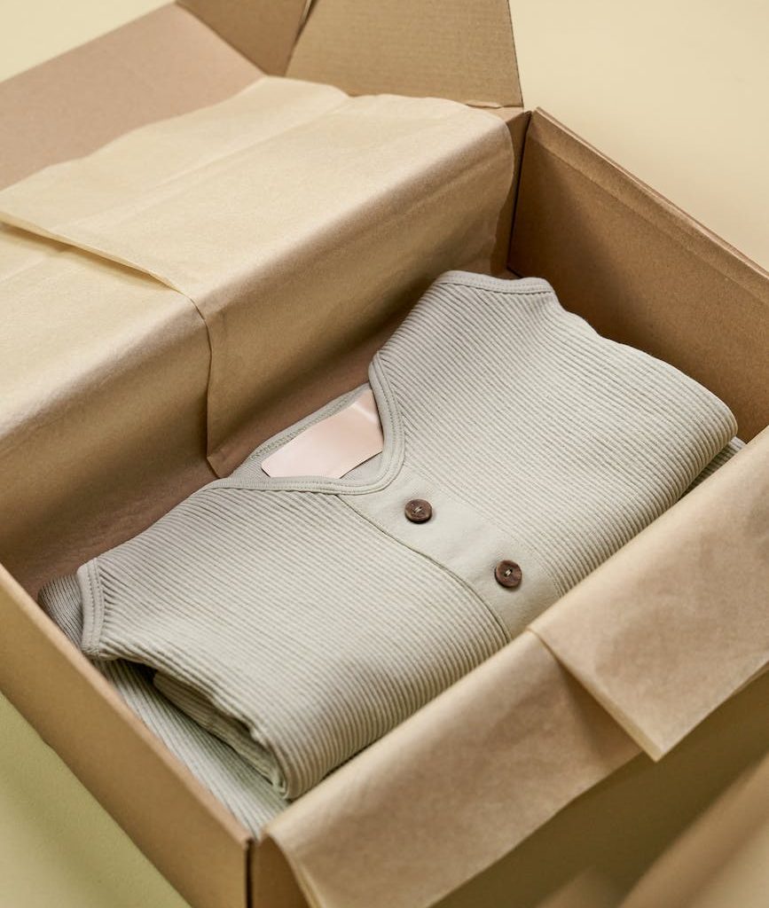 an apparel in a box for packaging